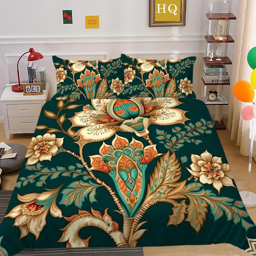 Decorazione Camera da Letto Lusso Stampa Paisley 3D Biancheria da Letto per Bambini Copripiumino Singolo/Matrimoniale