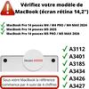 Custodia per MacBook Pro 14 (14,2) M4 M5 - Custodia Rigida Trasparente Protezione 360 Phonillico®