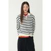 Studio Tomboy Stripe Long Sleeve Collar Knit 9176452981