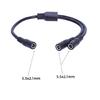 Durability DC5521 Y Splitter Extension Cable DC5.5x2.1mm Power Cord Wire for Home Security Cameras Accessories