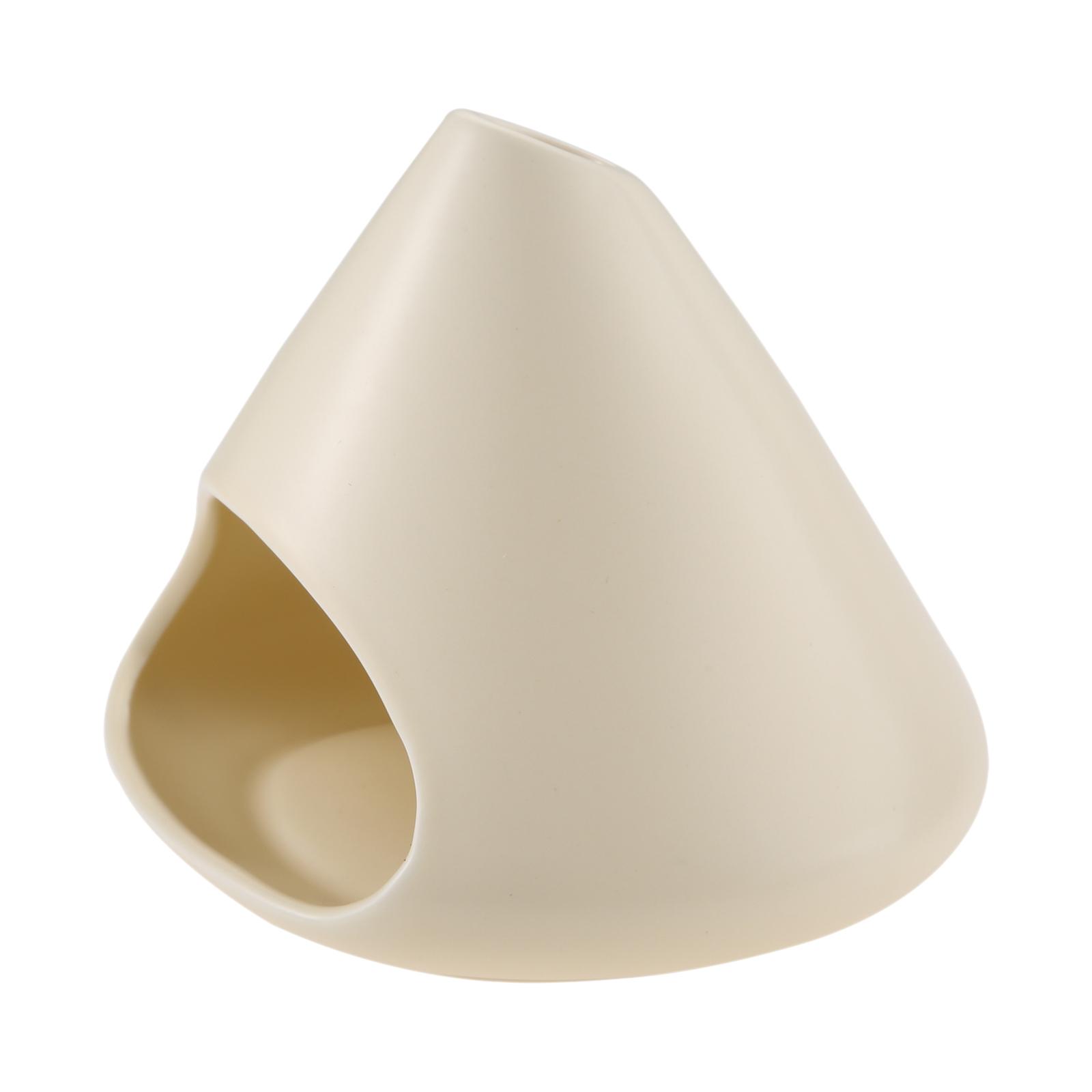 

Cone Ceramic Incense Bowl with Chimney Mini Holy Wood Burner Volcanic Shape Santo Holder Sage Candle Fragrant Stick Aromatherapy бежевый
