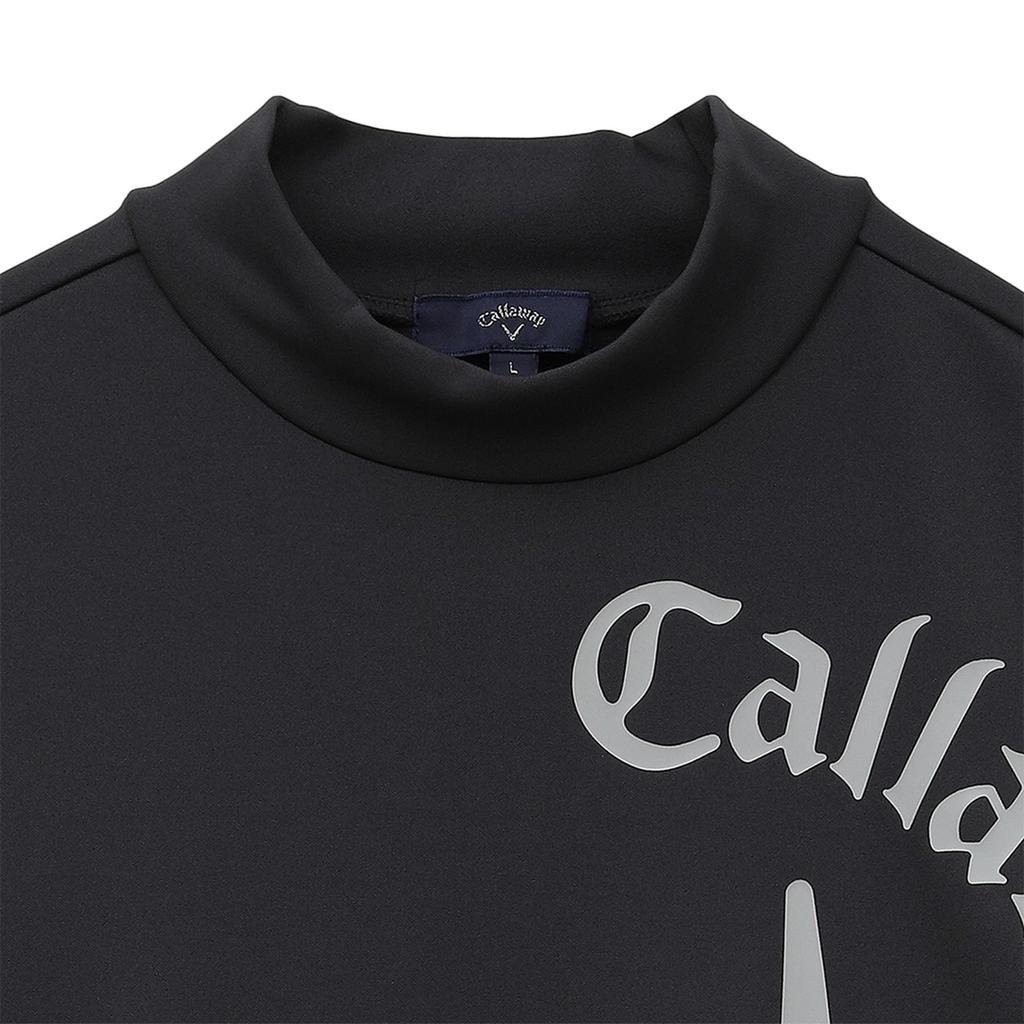 Long Sleeve Mock Neck Shirt Warmth and Abrasion Golf Innerwear C24233110 [Callaway] Men's (Karushi Resistance) / / 1010_Black
