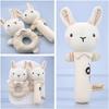 Organic Cotton Hand Rattle Baby Soothing Toy Infant Baby Rattle Toy for Babies