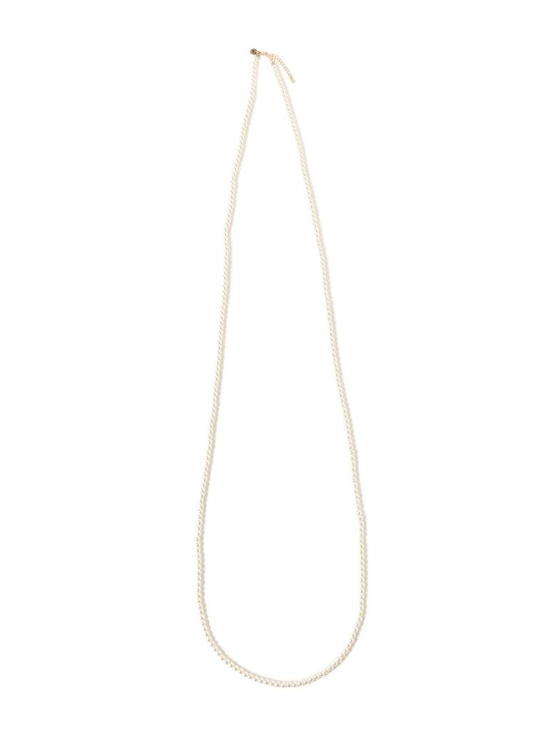 Beams Boy Resin Pearl Long Necklace, Women's, White 2, One Size