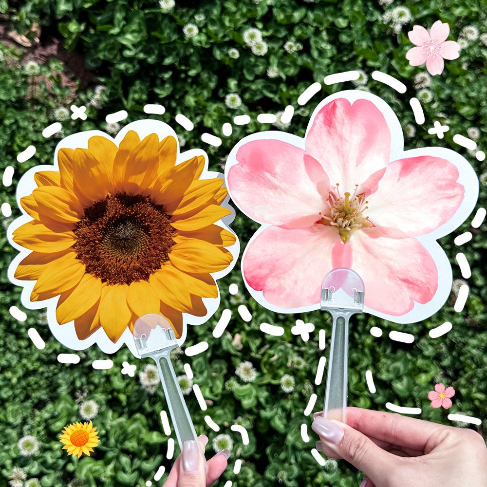 Colorful Irregular Leaf Handheld Fan - Cute, Portable, High-Value Summer Gift