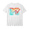 Mademark X MTV - MTV Catch A Wave MTV Surfer Logo Retro Graphic T-Shirt On Sale Men T Shirt Group T Shirt Cotton Casual