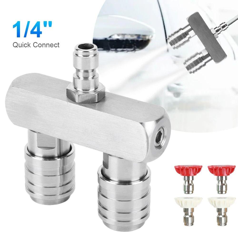 4000 PSI Power Washer Nozzle Quick Connector Dual Nozzle  Industrial Cleaning
