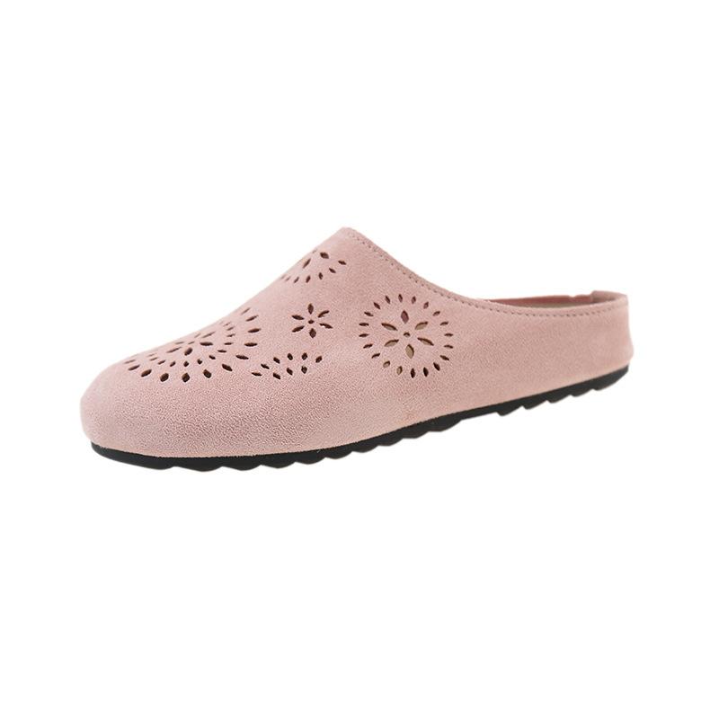 Hollow bag head half slippers women's summer 2025 Boken new outer wear thick-soled casual cool slippers versatile soft bottom