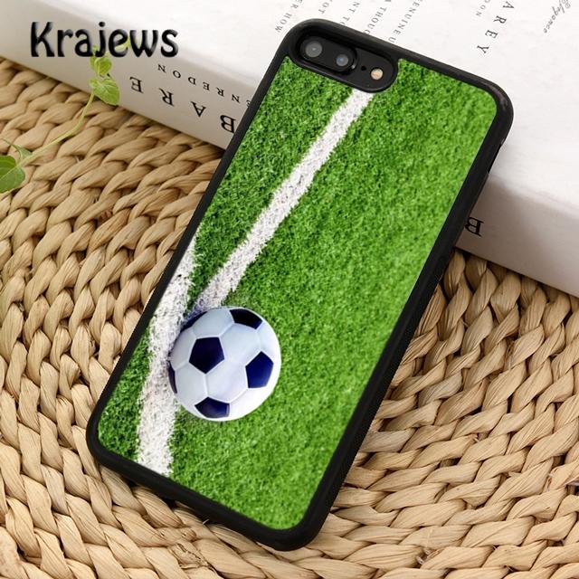 Krajews Football Field Green Phone Case Cover For iPhone 17 Air 16 15 14 plus 11 12 13 pro ma coque Shell Fundas