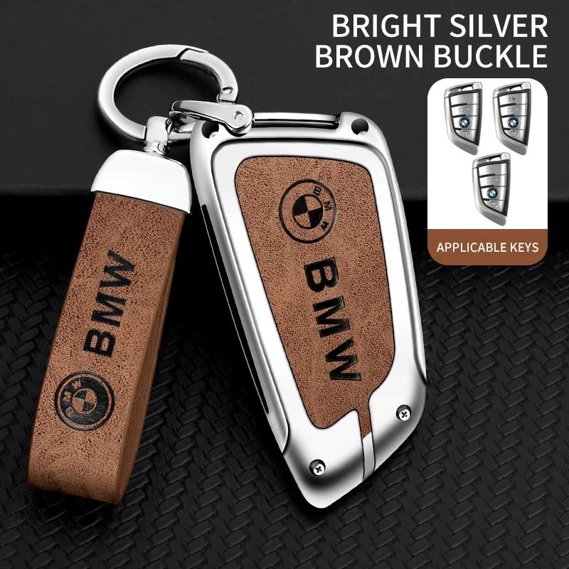 Für BMW M E39 E46 E60 E90 F10 F15 F20 F25 F30 G05 G01 F01 G80 G01 Auto TPU Zinklegierung Schlüsselanhänger Tasche Autoschlüsselanhänger Metallschlüsselhülle