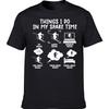 Funny Skiing Things I Do In My Spare Time Ski T Shirts Summer Style Graphic Short Sleeve Birthday Gifts T-shirt Mens Clothing