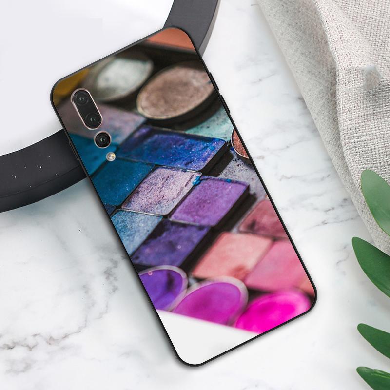 Makeup Eyeshadow Palette Case For Huawei Nova Y73 Y72 Y70 Y90 Y60 Y61 Y91 12s 12i 11i 8i 9 10 SE P40 Lite P60 P30 Pro