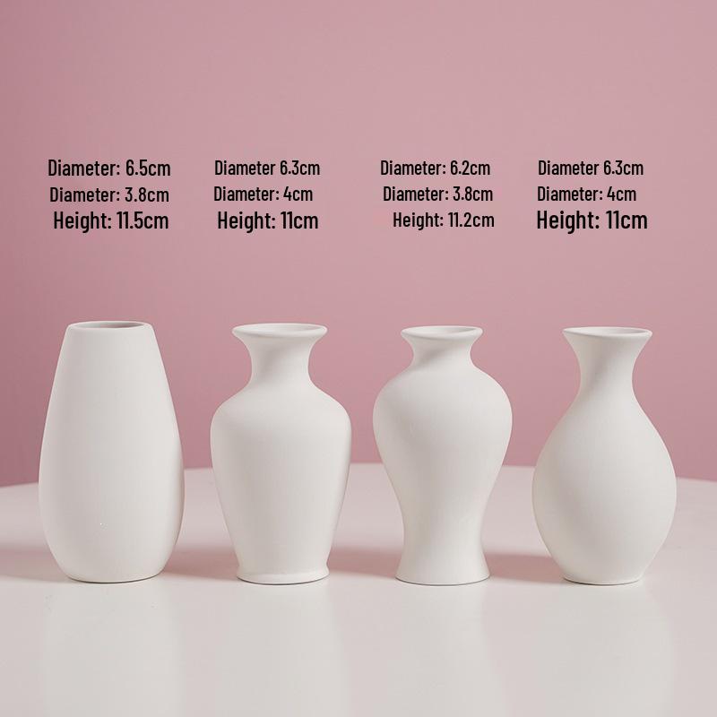 Handmade Ceramic Vase for Water Marbling and DIY Painting Activities