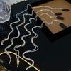 1Pc/2Pcs Shiny Rhinestones Chain Hairpin Braided Hair Headdress Party Tassel Hairpin Braided Hairband Hair Styling Tool