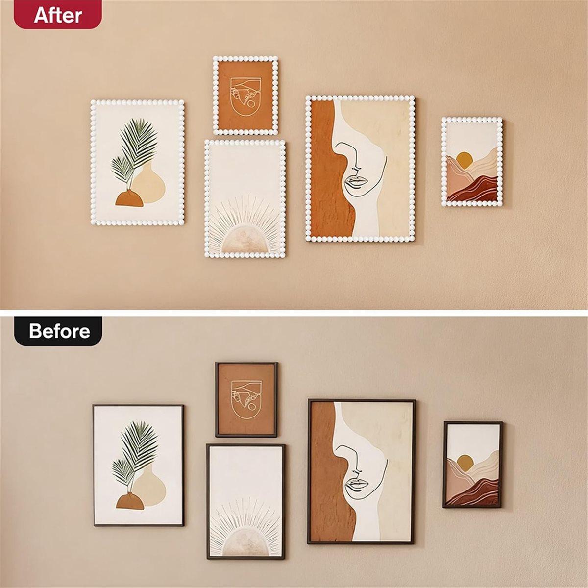 

1 шт. 3-метрова ПВХ перлова стрічка для оздоблення рами дзеркала, плоска мереживна стрічка, французькі дверцята шафи, DIY м який шнур China Mainland