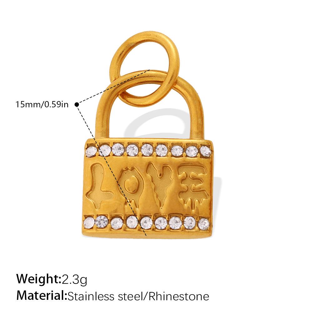 Luxurious Rhinestone Lock Pendant for Women – Unique and Versatile Jewelry Accessory