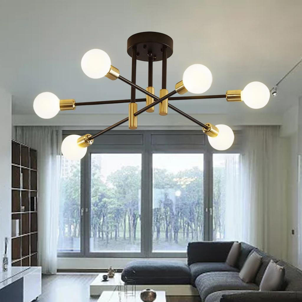 Modern Sputnik Chandelier Ceiling Light for Living Room Dining Hallway