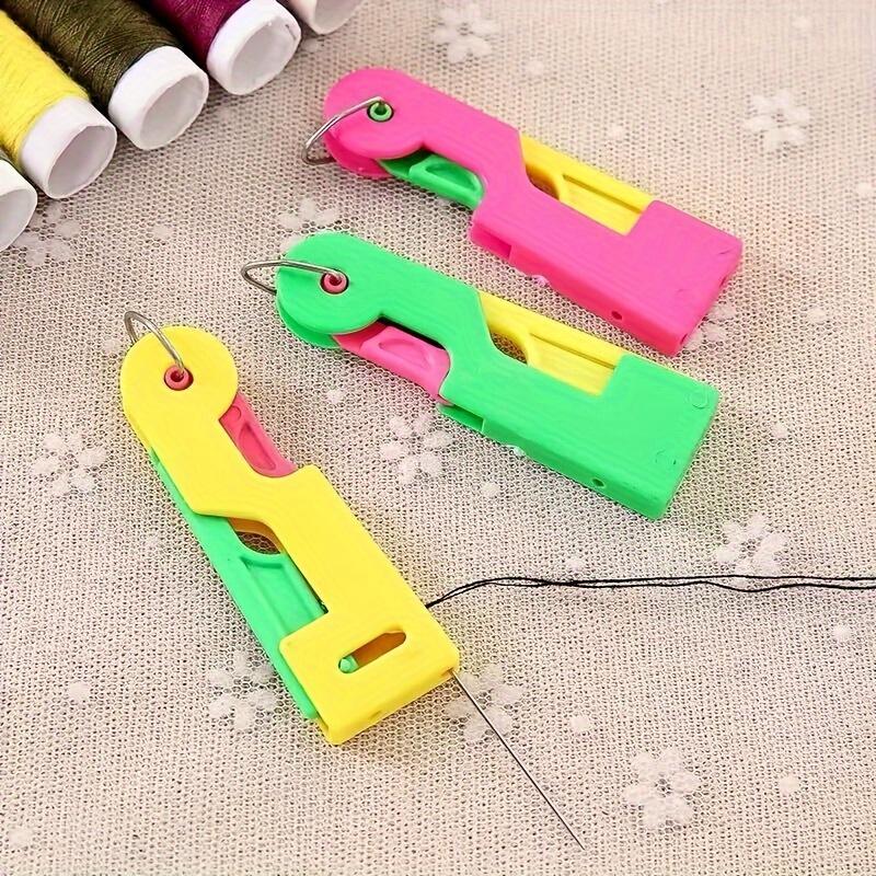 Random Color 3pcs Loop Automatic Needle Threading Machine Sewing Machine Threading Machine Threading Tool Single Hook