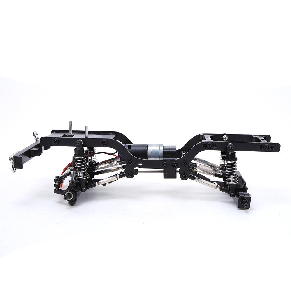 Metal RC Car Body Chassis Frame Kit Fits for MN D90 1 12 Climbing Car(Black S MN 90BL )