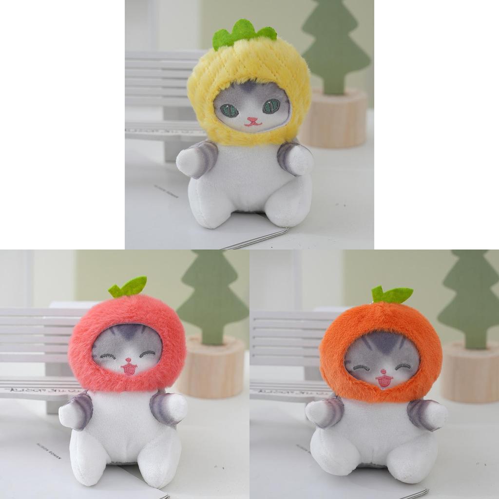 Plush Cat Toy With Fruit Costume For Kids And Collectors