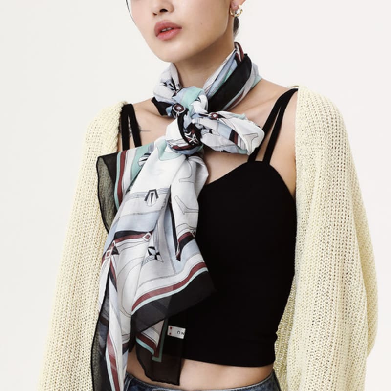 ONSZ logo alphabet long scarf