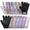 1Pair Half Finger Yoga Antislip Gloves Women'S Anti-Slip Exercise Half Finger Gloves Fitness Aerial Bike Sports Training Gloves