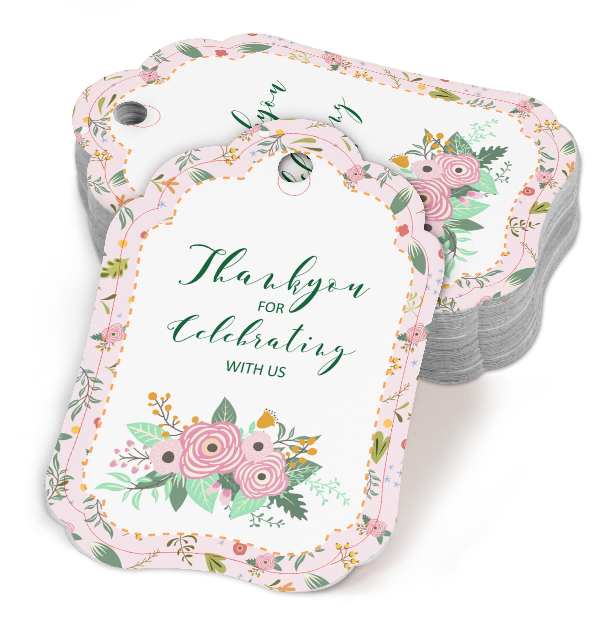 

Inkdotpot Girl Baby Shower Party Collection, Pack of 190 Stickers For Kisses Chocolate Labels, Kiss Seals DIY Party 3x2 Inch білий