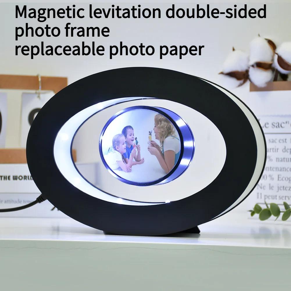 Creative Magnetic Levitation Photo Frame Photo Album Light Display Item Practical Exquisite Gift Home Decoration Handicraft