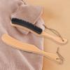 Hat Brush Hat Maintenance Brush Compact Portable Clothes Brush for Felt Cowboy Hats Velvet Furniture with Wooden Handle Pet Hair