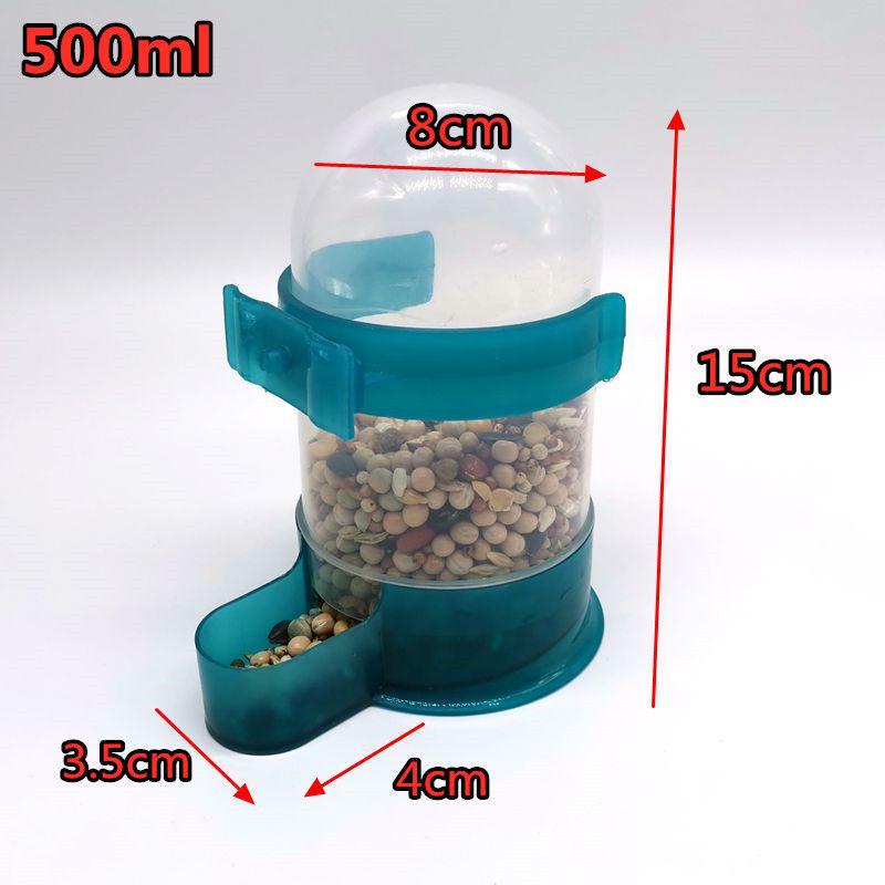 Pigeon Food and Water Dispenser with Lid - Anti-Spill Feeder Trough