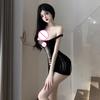 Sexy Plus-Size Stockings With Open Crotch No Need To Take Them Off Mesh Nightgown