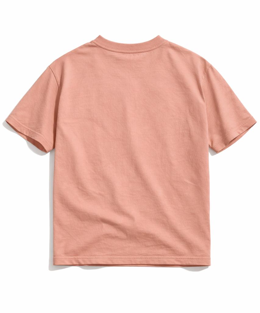 NP STUDIO 81 Logo Oversized Short Sleeve T-Shirt [ Dust Pink ]