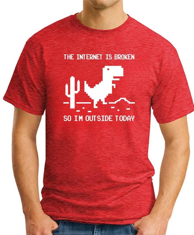 THE INTERNET IS BROKEN T-SHIRT > Funny Slogan Novelty Mens Gift Geeky Wifi 5