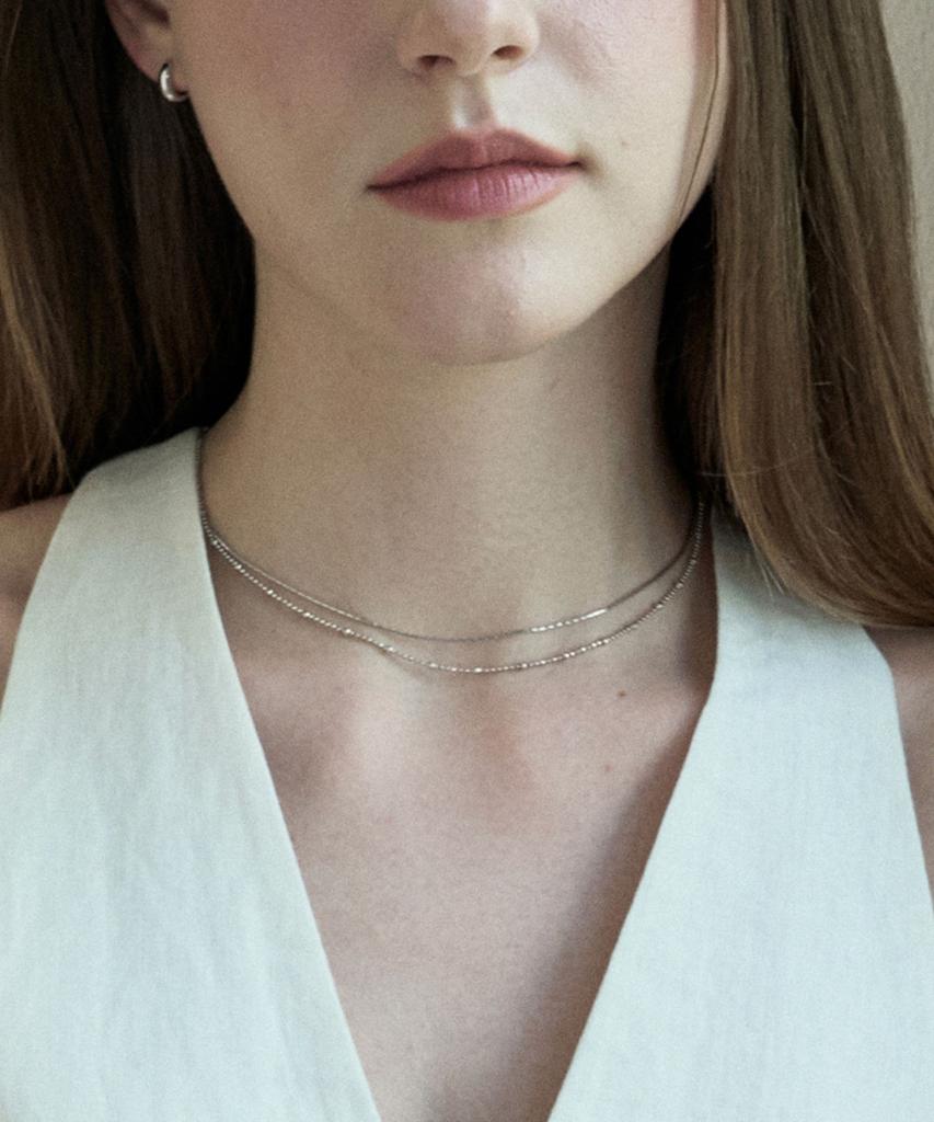 Lloyd Silver 925 Slide Choker Necklace Llns63343S