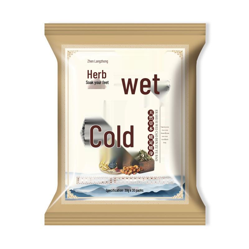 24-Flavor Ginger & Saffron Foot Soak with Sichuan Pepper and Mugwort - Herbal Health Bath Bag