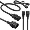 Qoltec Kabel zasilający do UPS | IEC C13/C14 | 3x0.75mm² | 1m