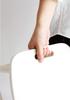 INS-2824WH High Stool, Ine Reno, 34cm Wide X 34cm Deep X 60cm High, White, Made of Natural Wood