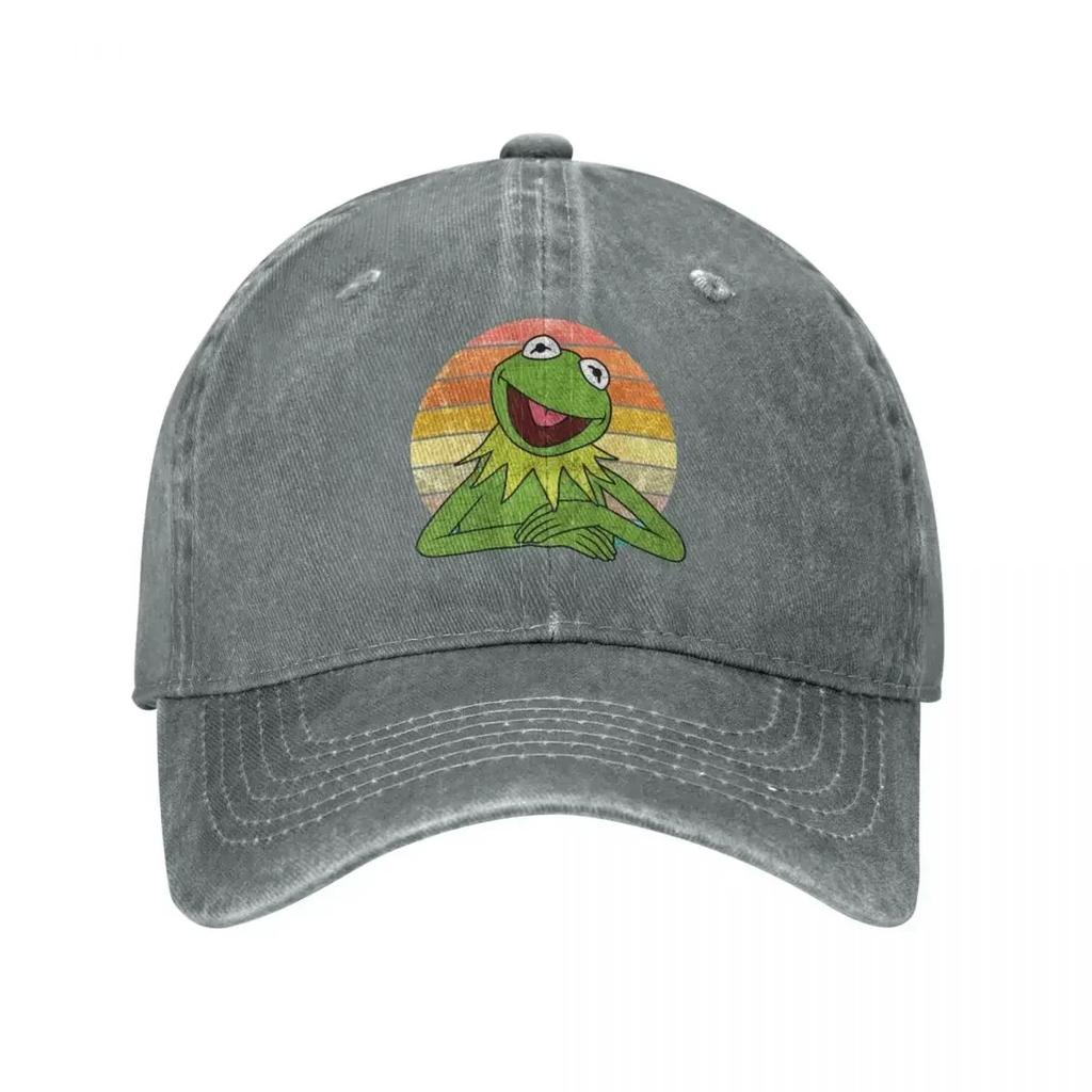 Frog Cartoon Anime Baseball Cap Classic Distressed Cotton Snapback Hat Unisex Outdoor Summer Caps Hat