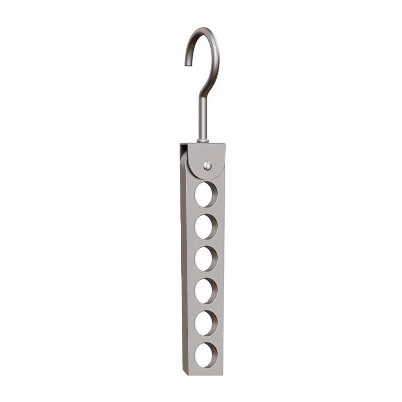 Space Saving Lightweight Garment Rack 6/8 Hooks For Scarves Ties Towels Foldable Storage Solution Closet Essential
