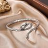 Simple Opening Bangles Retro Bracelets Trend Snake Shape Bracelets Jewelry Gifts