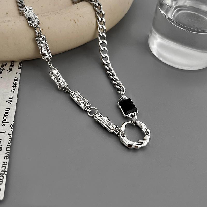 Fashion Stainless Steel Sweater Necklace Women s Niche Design Trendy Fashion Simple Sweater Chain Accessories