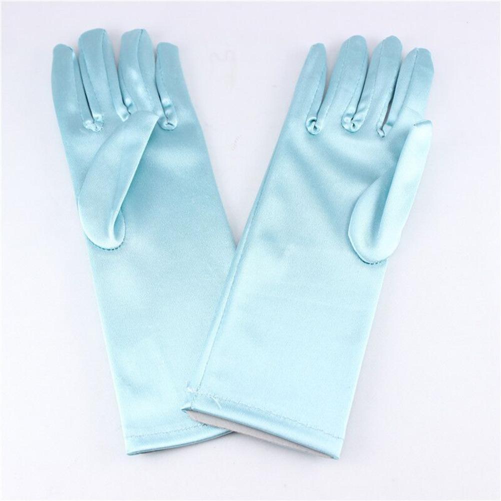 Little Girls Princess Gloves Satin Cloth Gloves Princess Dress Up Accessories