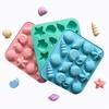Silicone Material Seashell Chocolate Molds Multi-Cavity Design Shell Candy Mold  For Candy Making
