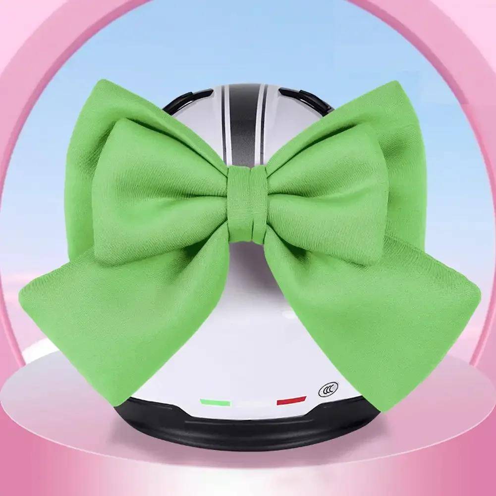 Cute Bowknot Electric Vehicle Decoration Helmet Bow Cloth Satin Ribbon Bow Helmet Decoration Girl Motorcycle Helmet Accessories