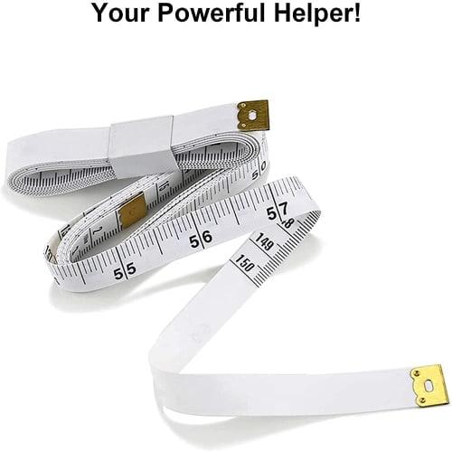 U-K 1pc Soft Measuring Tape 60 Inch/150cm Double-Sided Pocket Measuring Tape Tailor's Tape Measure Craft Cross Waist Body Measurement Durable and Conv
