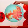 Red Xi Character Lanterns: Wedding Photo Props & Room Decorations