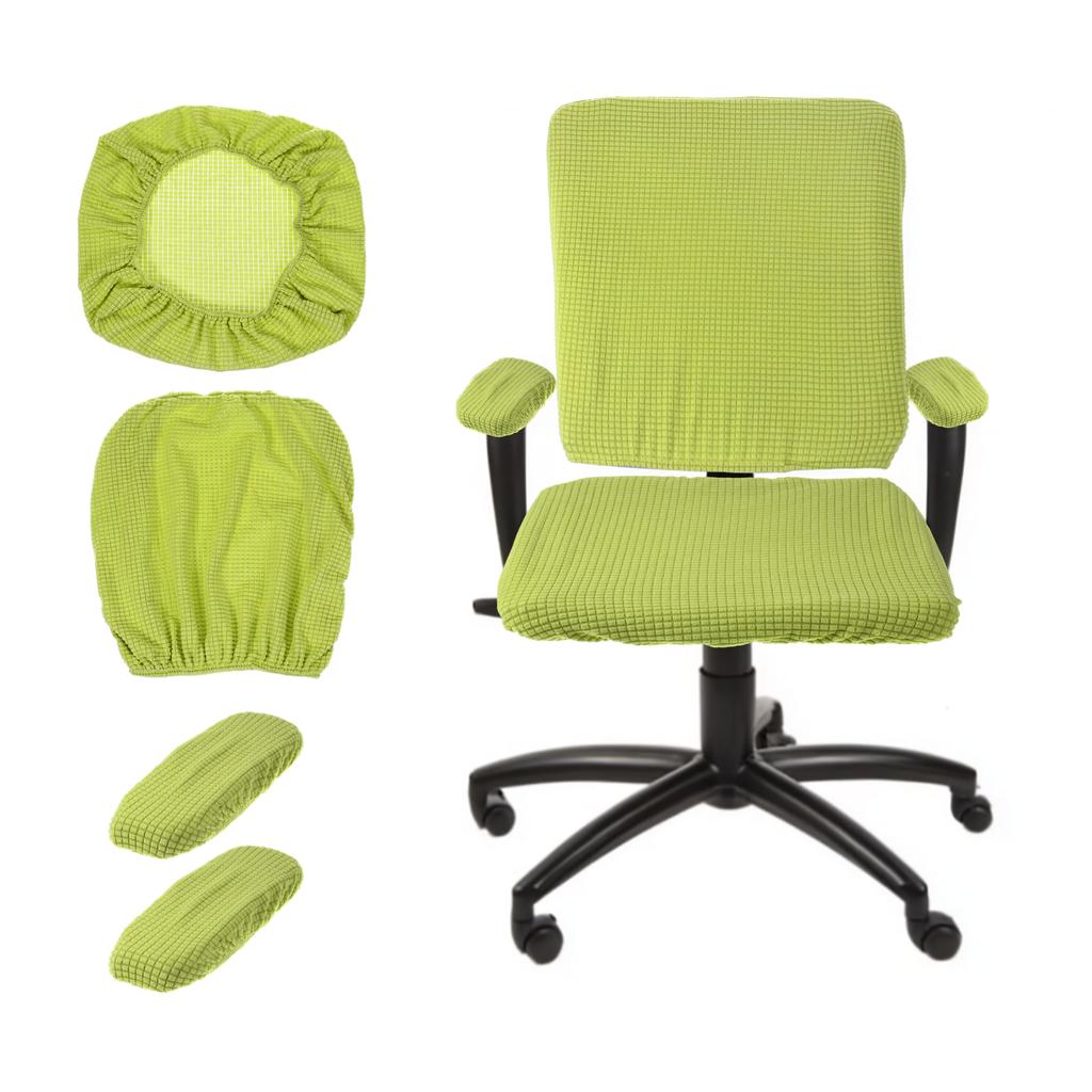 Gaming Chair Covers With Armrest Cover Set Stretch Computer Chair Cover Set Office Seat Cover for Rotating Chair Desk Chairs
