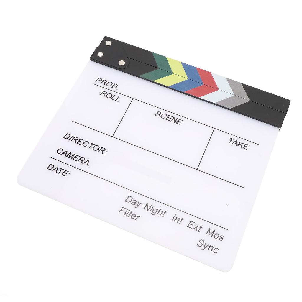 Movie Clapboard Acrylic Letters Display Scene Clapper Clap Board for Advertising Music Videos Docume