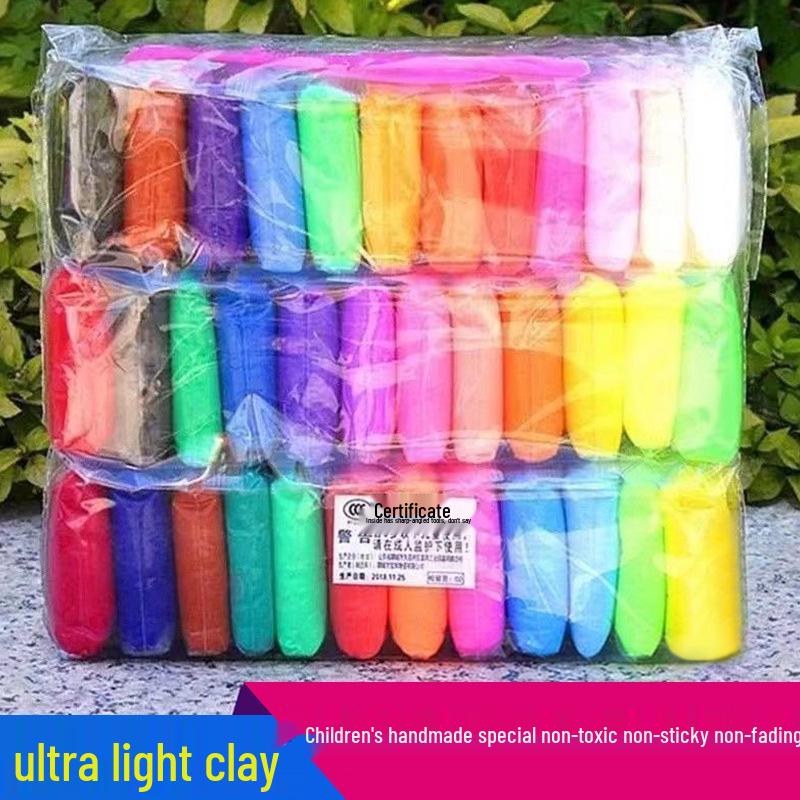 Ultra-light Clay: 36 Color Set for Kids - DIY Figurine Plasticine for Kindergarten Crafting