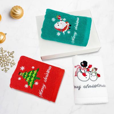 Nouveau Noël Xmas Serviette de Visage Décoration de Noël Rouge Père Noël Cadeau Nouvel An Maison Salle de Bain Lavage Main Visage Serviette Chiffon Homme Femme